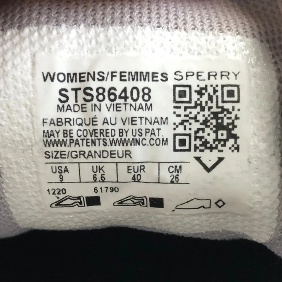 Sperry Crest Vibe SeaCycled Lace Up Casual Neutral Sneakers Grey Pink Sz 9 NWOT - Picture 10 of 12